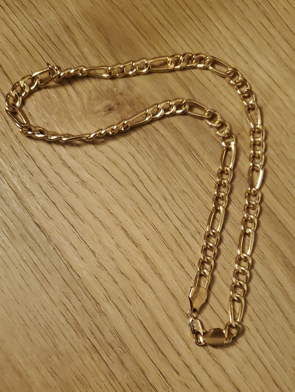 Costume Jewelry Gold Tone 18k Link Chain Necklace - Women Jewelry 18"
